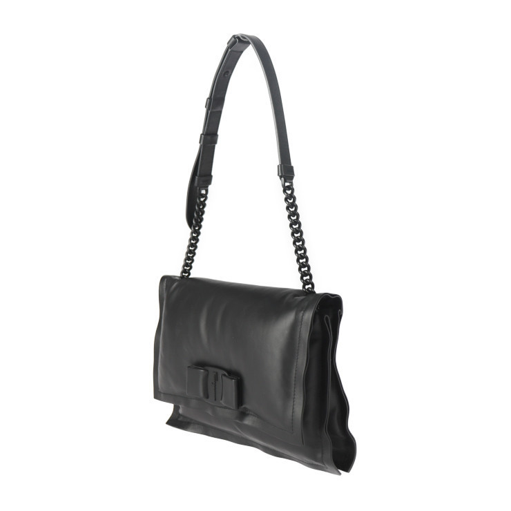 Salvatore Ferragamo Viva Shoulder Black Bag Viva Vara